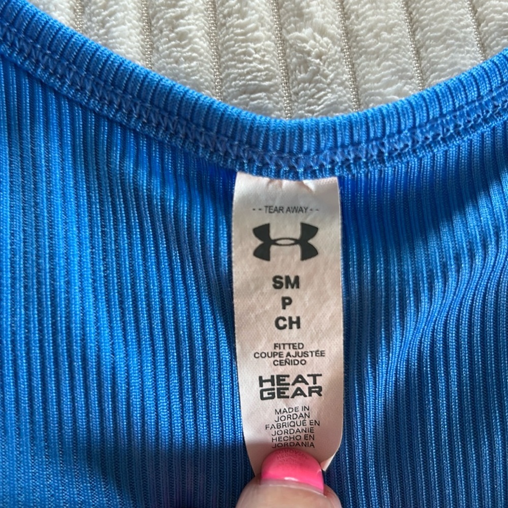 Under Armour Workout tank top small electric blue